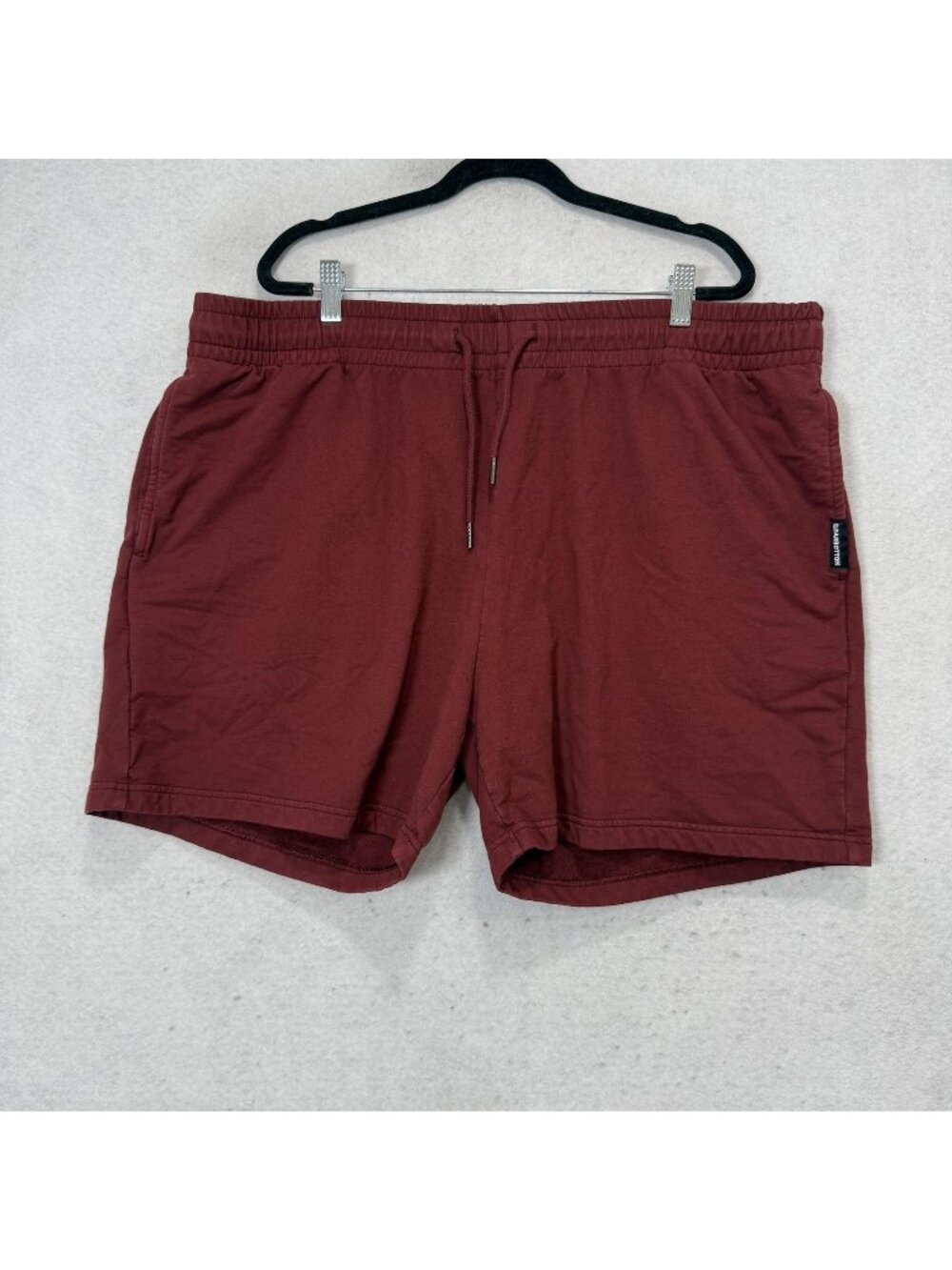 Bearbottom Clothing Shorts Mens 3XL Red Cotton Stretch Sweat 5.5 Inseam Casual